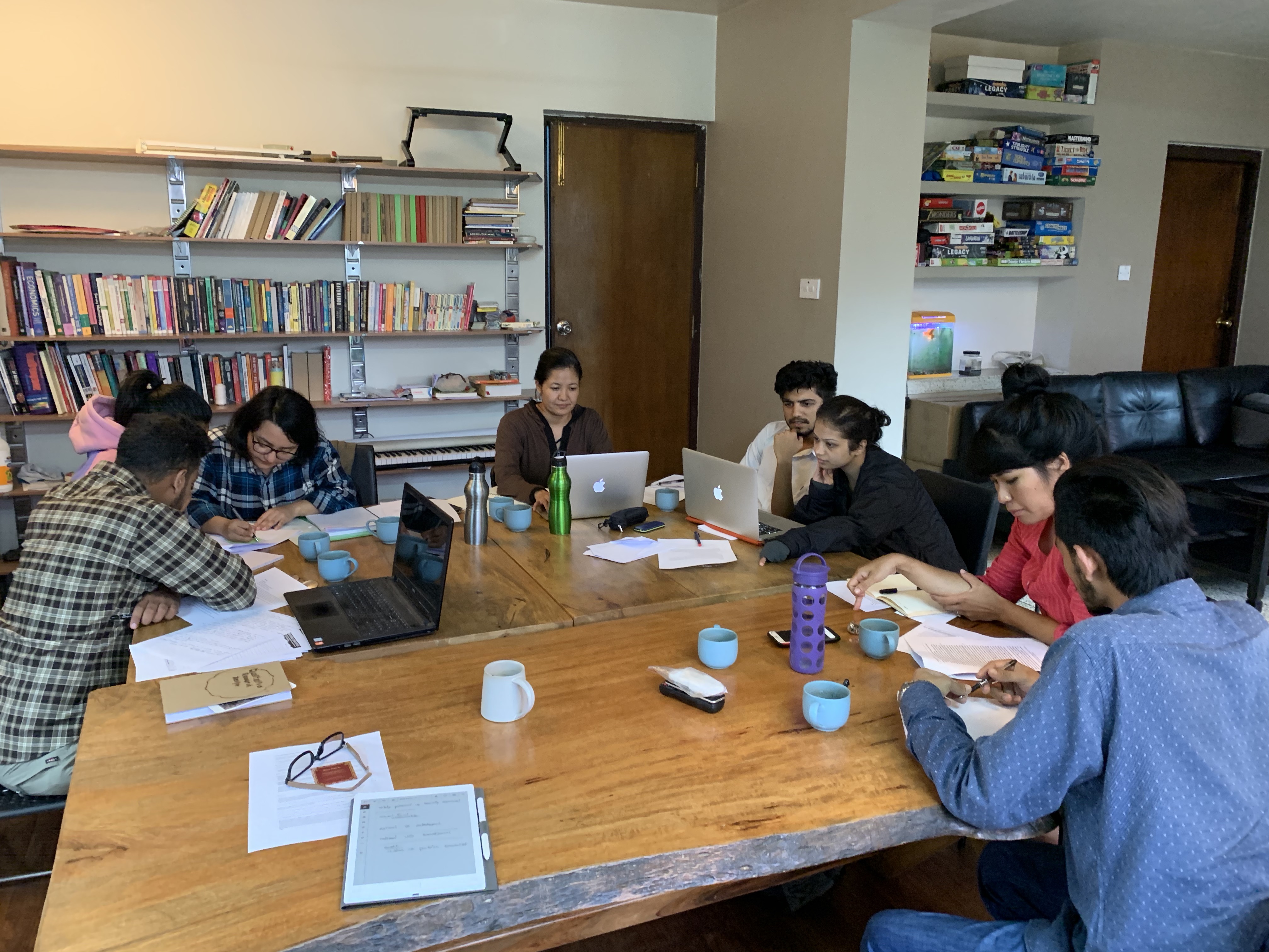 Students at work