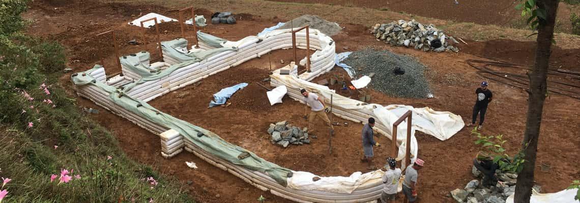 Library under construction