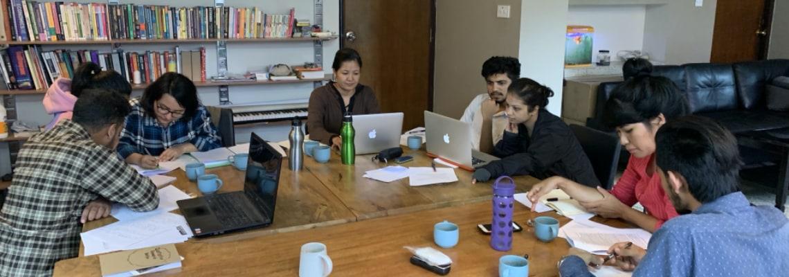 Students at work